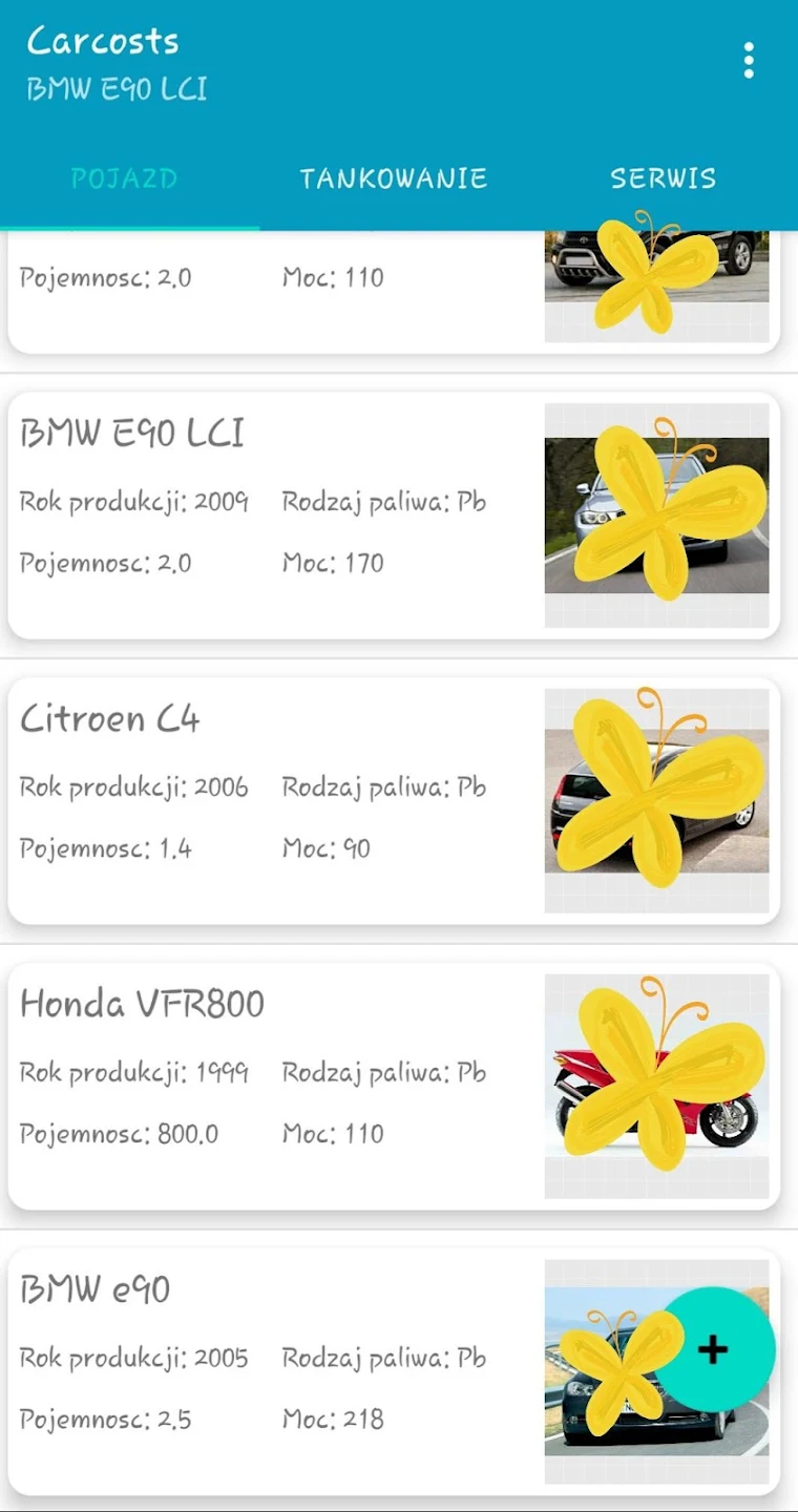 Car Costs app screenshot